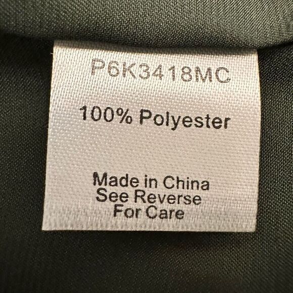 Parker Sleeveless Cutout Back Grommet Flared Hem Shift Mini Dress Green Medium - Picture 4 of 4